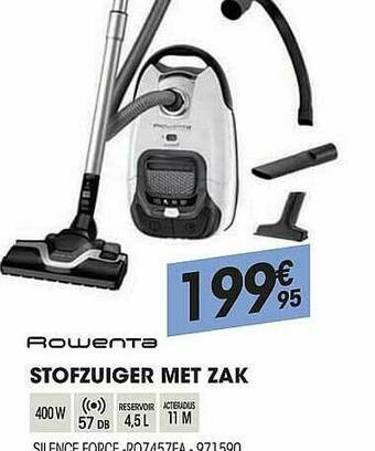 Electro Depot Rowenta Stofzuiger Met Zak aanbieding