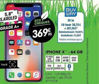 Electro Depot Iphone X -64gb aanbieding