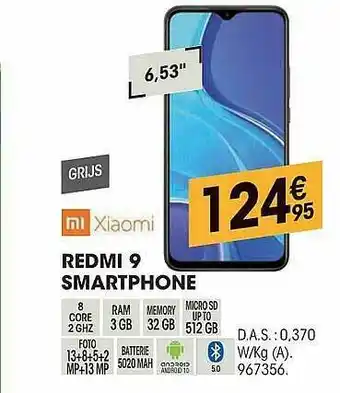Electro Depot Redmi 9 Smartphone aanbieding