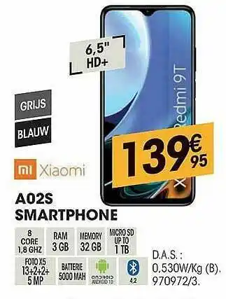 Electro Depot A02s Smartphone aanbieding