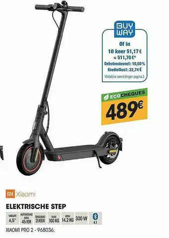 Electro Depot Mi Xiaomi Elektrische Step aanbieding