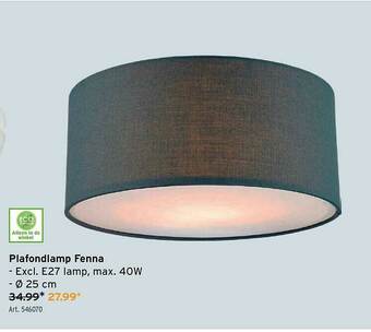 GAMMA Plafondlamp Fenna aanbieding
