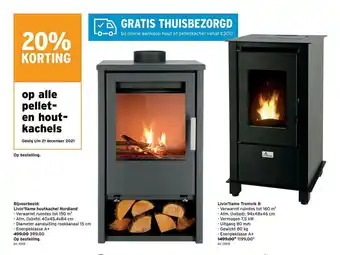 GAMMA Op Alle Pelleten Hout Kachels aanbieding