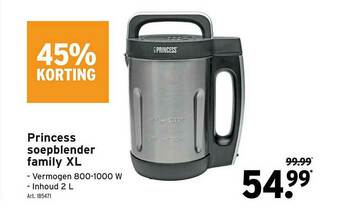 GAMMA Princess Soepblender Family Xl aanbieding