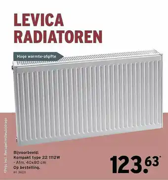 GAMMA Levica Radiatiren aanbieding