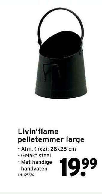 GAMMA Livin'flame Pelletemmer Large aanbieding