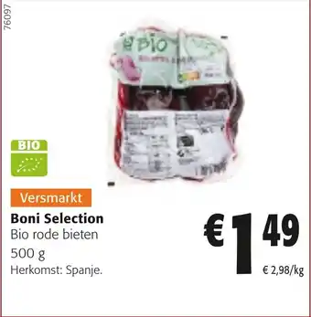 Colruyt Boni Selection Bio Rode Bieten aanbieding