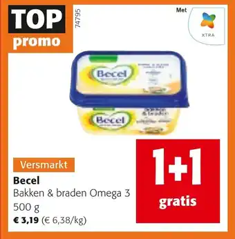 Colruyt Becel Bakken & braden Omega 3 aanbieding