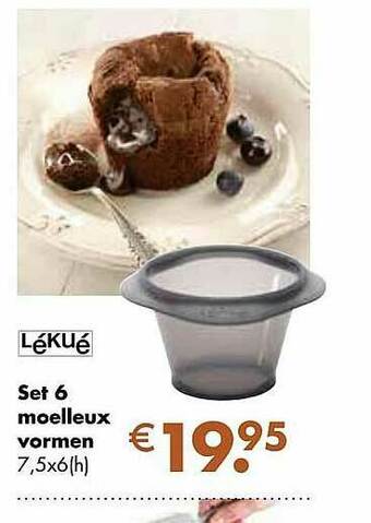 Multi bazar Set 6 Moelleux Vormen aanbieding