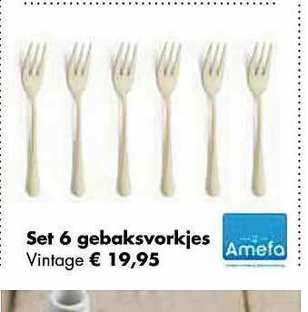 Multi bazar Set 6 Gebaksvorkjes aanbieding