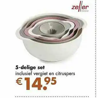 Multi bazar 5-delige Set aanbieding