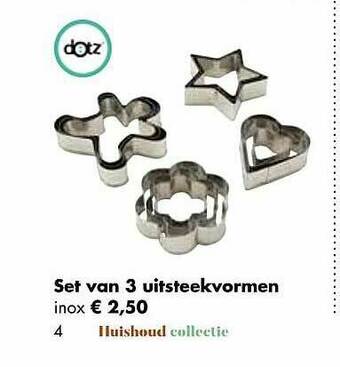 Multi bazar Set Van 3 Uitsteekvormen aanbieding