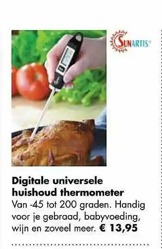 Multi bazar Digitale Unversele Huishoud Thermometer aanbieding