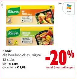 Colruyt Knorr alle bouillonblokjes Original aanbieding