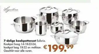 Multi bazar Lagostina 7-delige Kookpottenset aanbieding