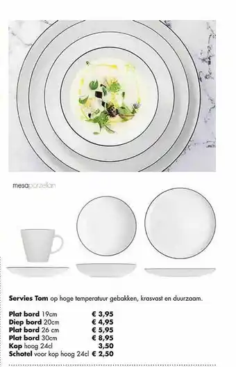 Multi bazar Servies Tom aanbieding