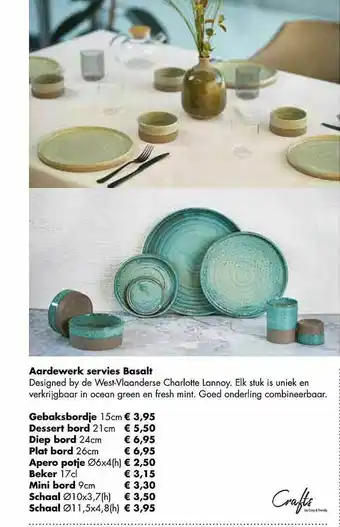 Multi bazar Aardewerk Servies Basalt aanbieding