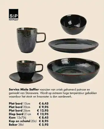 Multi bazar Servie Mielo Saffier aanbieding