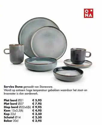 Multi bazar Servies Duna aanbieding