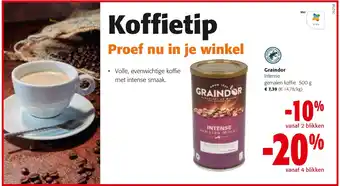 Colruyt Graindor Intense gemalen koffie aanbieding