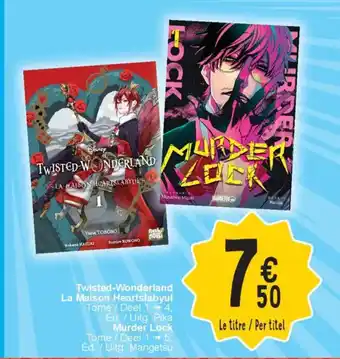 Cora Twisted-Wonderland La Maison Heartslabyul Tome and Murder Lock Tome aanbieding