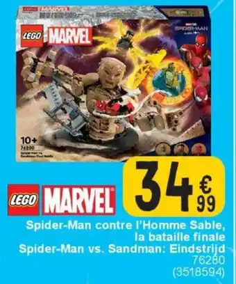 Cora Spider-Man contre l'Homme Sable, la bataille finale Spider-Man vs. Sandman: Eindstrijd aanbieding