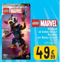 Cora Rocket et bébé Groot Rocket en Baby Groot aanbieding