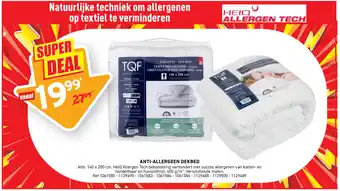 Trafic AntiCOUETTE-DEKBED - Allergeen Dekbed aanbieding