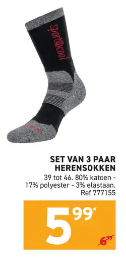 Trafic Set Van 3 Paar Herensokken aanbieding