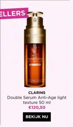 ICI PARIS XL Clarins Double Serum Anti-Age light texture aanbieding