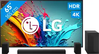 Coolblue LG 65QNED85T6C (2024) + Barre de Son aanbieding