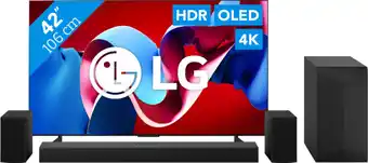 Coolblue LG OLED42C45LA (2024) + Barre de Son aanbieding