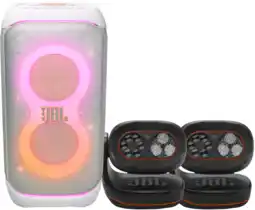 Coolblue JBL Partybox 320 Wit + 2x JBL Partylight Beam aanbieding