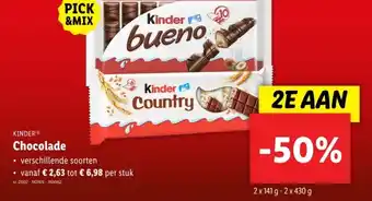 Lidl Chocolade aanbieding