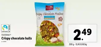 Lidl Crispy chocolate balls aanbieding