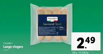 Lidl Lange vingers aanbieding