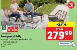 Lidl Loungeset, 4-delig aanbieding