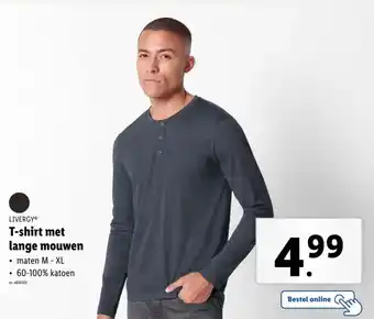 Lidl T-shirt met lange mouwen aanbieding