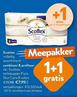 OKay Scottex toiletpapier Pure Skin Care aanbieding