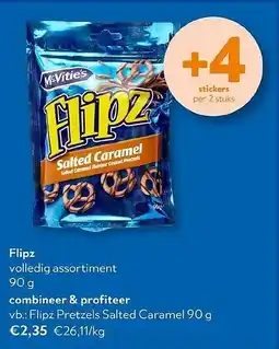 OKay Flipz Pretzels Salted Caramel aanbieding