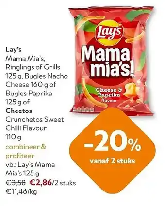 OKay Lay's Mama Mia's aanbieding