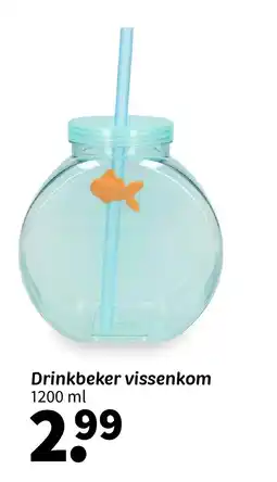 Wibra Drinkbeker vissenkom aanbieding