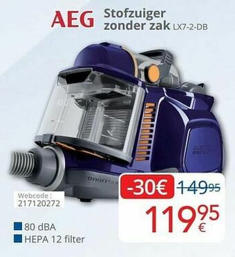 Eldi Aeg stofzuiger zonder zak lx7-2-db aanbieding