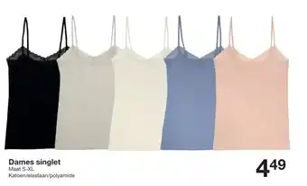 Zeeman Dames singlet aanbieding