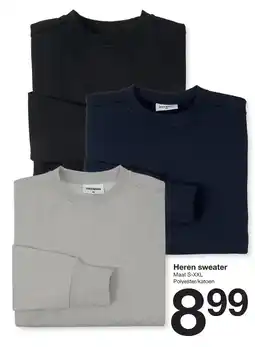 Zeeman Heren sweater aanbieding