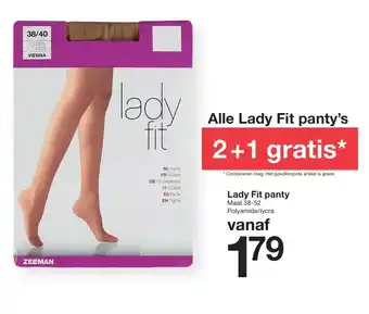 Zeeman Lady Fit panty aanbieding