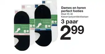 Zeeman Dames en heren perfect footies aanbieding