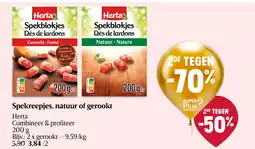 Delhaize Spekreepjes, natuur of gerookt aanbieding