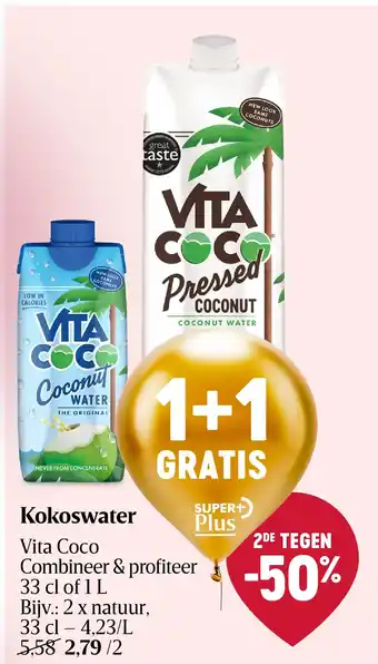 Delhaize Kokoswater aanbieding