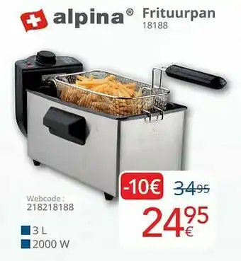 Eldi Alpina frituurpan 18188 aanbieding